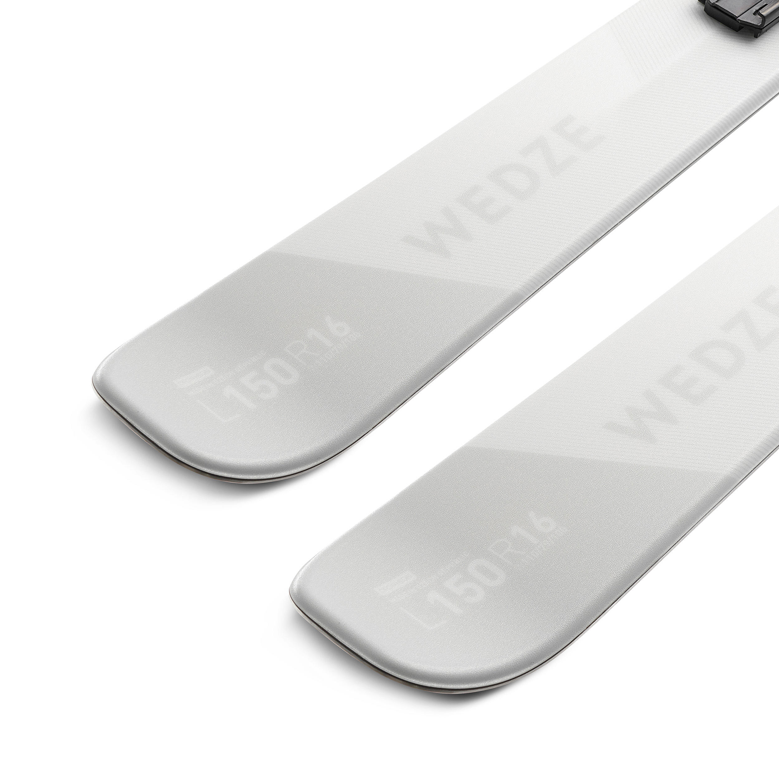 ЛЫЖИ ДЛЯ ТРАССОВОГО КАТАНИЯ С КРЕПЛЕНИЕМ ЖЕНСКИЕ БЕЛО-ФИОЛЕТОВЫЕ CROSS 150+ WEDZE