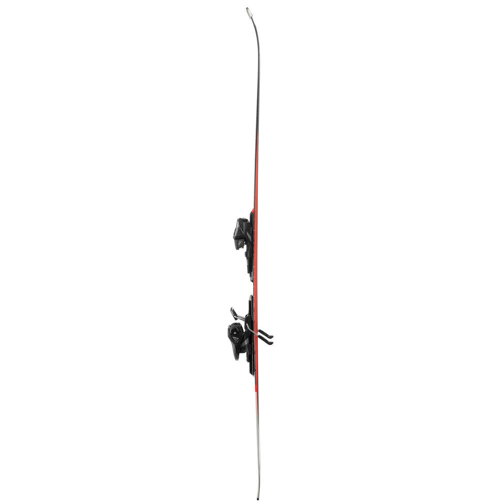 Pánske zjazdové lyže Vantage 75 C s viazaním čierno-červené