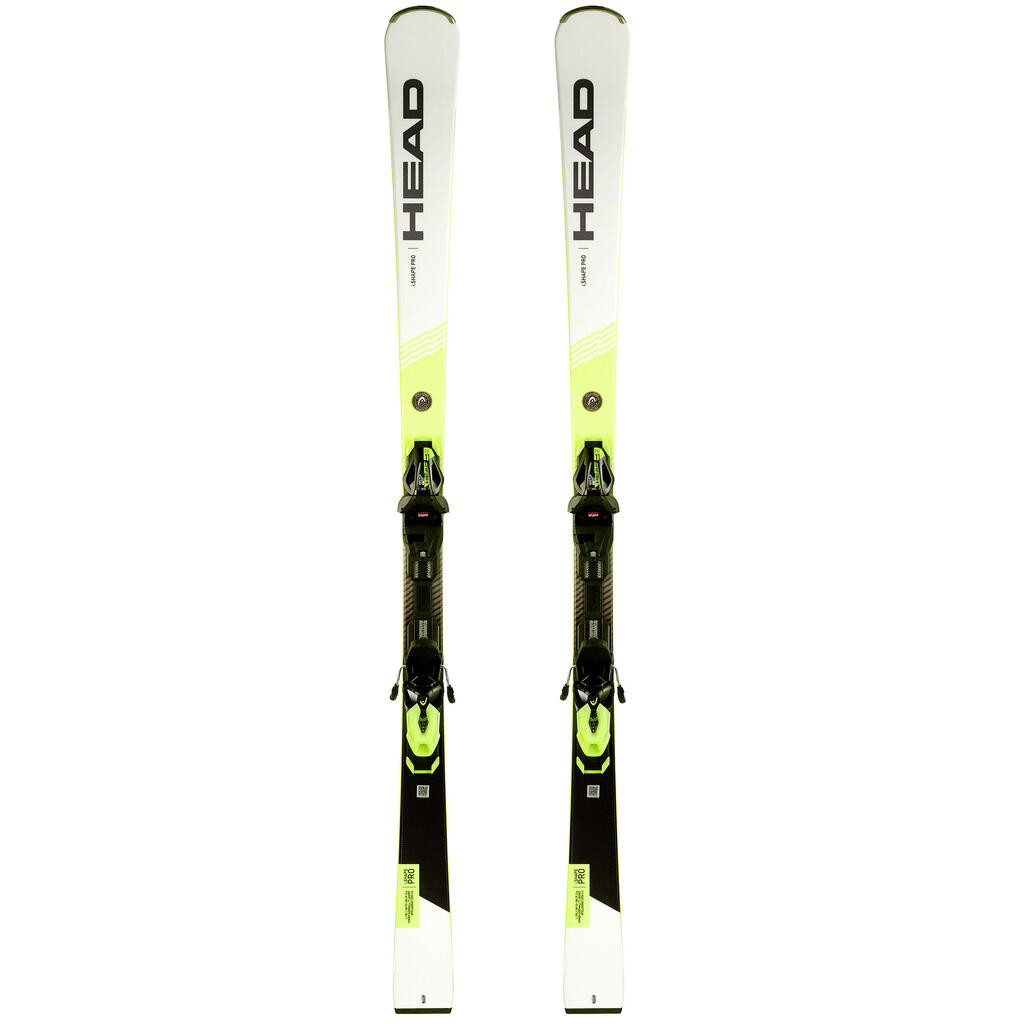 Ski Piste I-Shape Pro Worldcup Head Herren weiss/gelb 