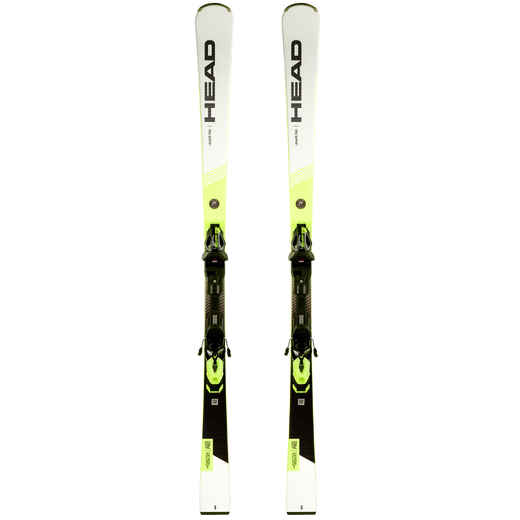 
      MEN'S PISTE SKI WITH BINDING I-SHAPE PRO WC - WHITE AND YELLOW
  