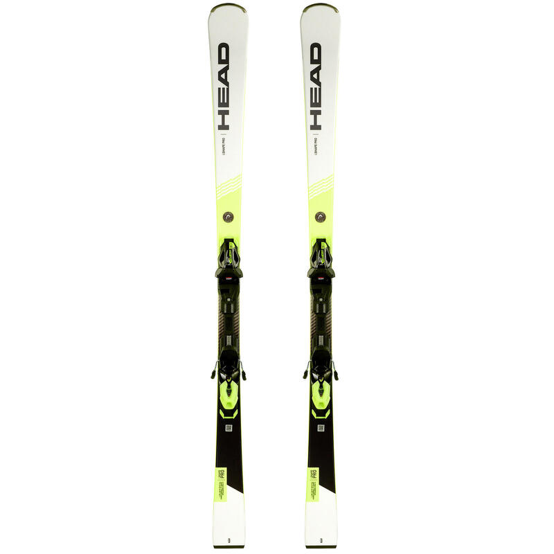SKI DE PISTE HOMME AVEC FIXATION / I-SHAPE PRO WC BLANC ET JAUNE