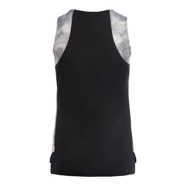 Women's Sleeveless Basketball Jersey T500 - Black/Grey