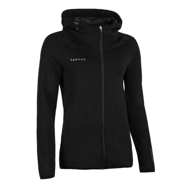 VESTE SURVÊTEMENT DE BASKETBALL FEMME NOIR J500
