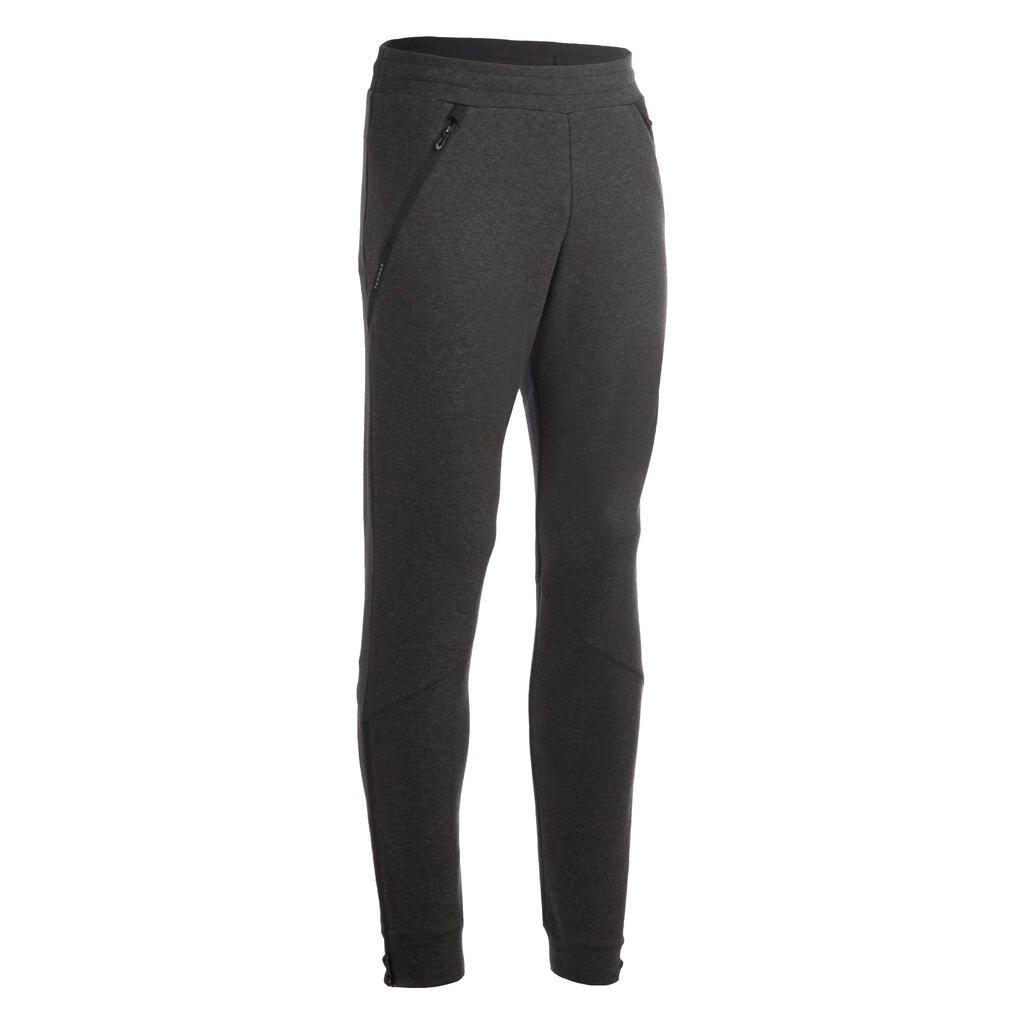 Men's Basketball Tracksuit Bottoms P500 - Grey