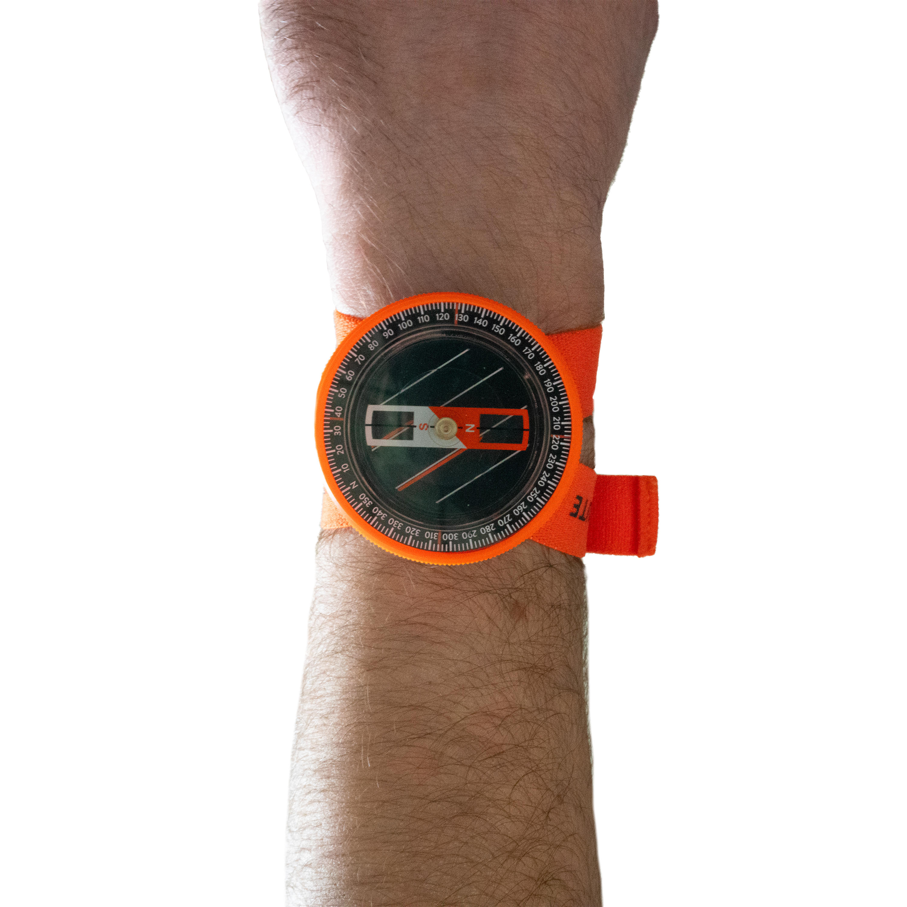 QUICK and STABLE WRIST compass for MULTISPORT adventure racing - orange black 6/6