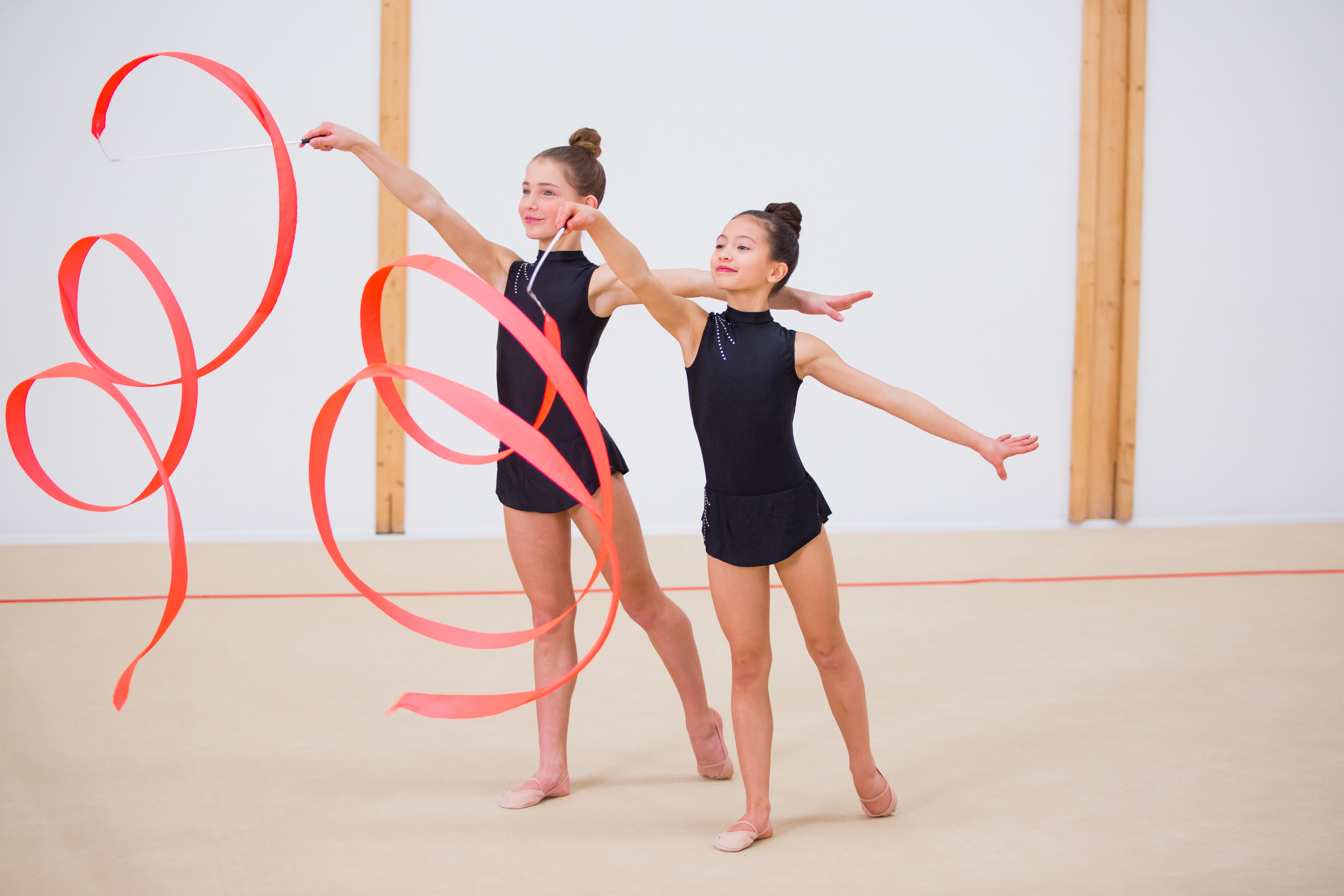 Kids’ Rhythmic Gymnastics Ribbon 4 m - Pink - DOMYOS