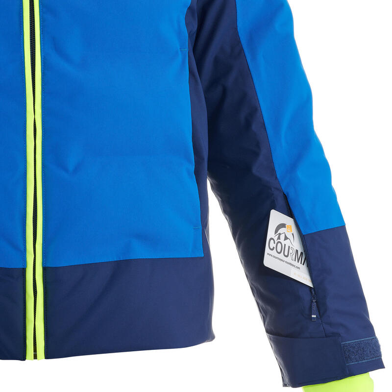 DOUDOUNE DE SKI ENFANT TRES CHAUDE ET IMPERMEABLE 580 WARM BLEUE