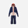 Kids’ Warm and Waterproof Ski Suit 580 - Blue and Pink