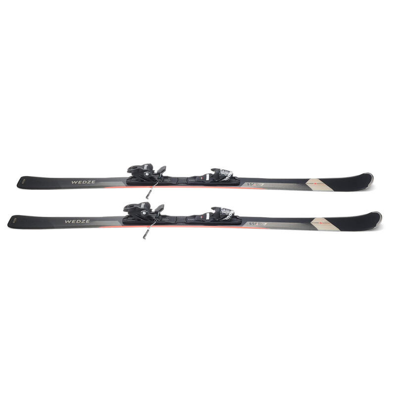 Alpineski's met bindingen voor heren CROSS 550+ zwart