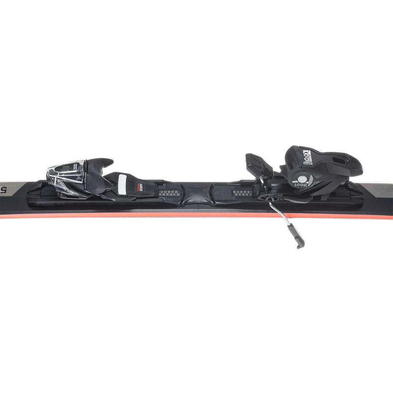 Ski Herren mit Bindung Piste - Cross 550+ schwarz