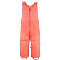 Kids' Overall Snow Pants - PA 500 PNF Coral Pink