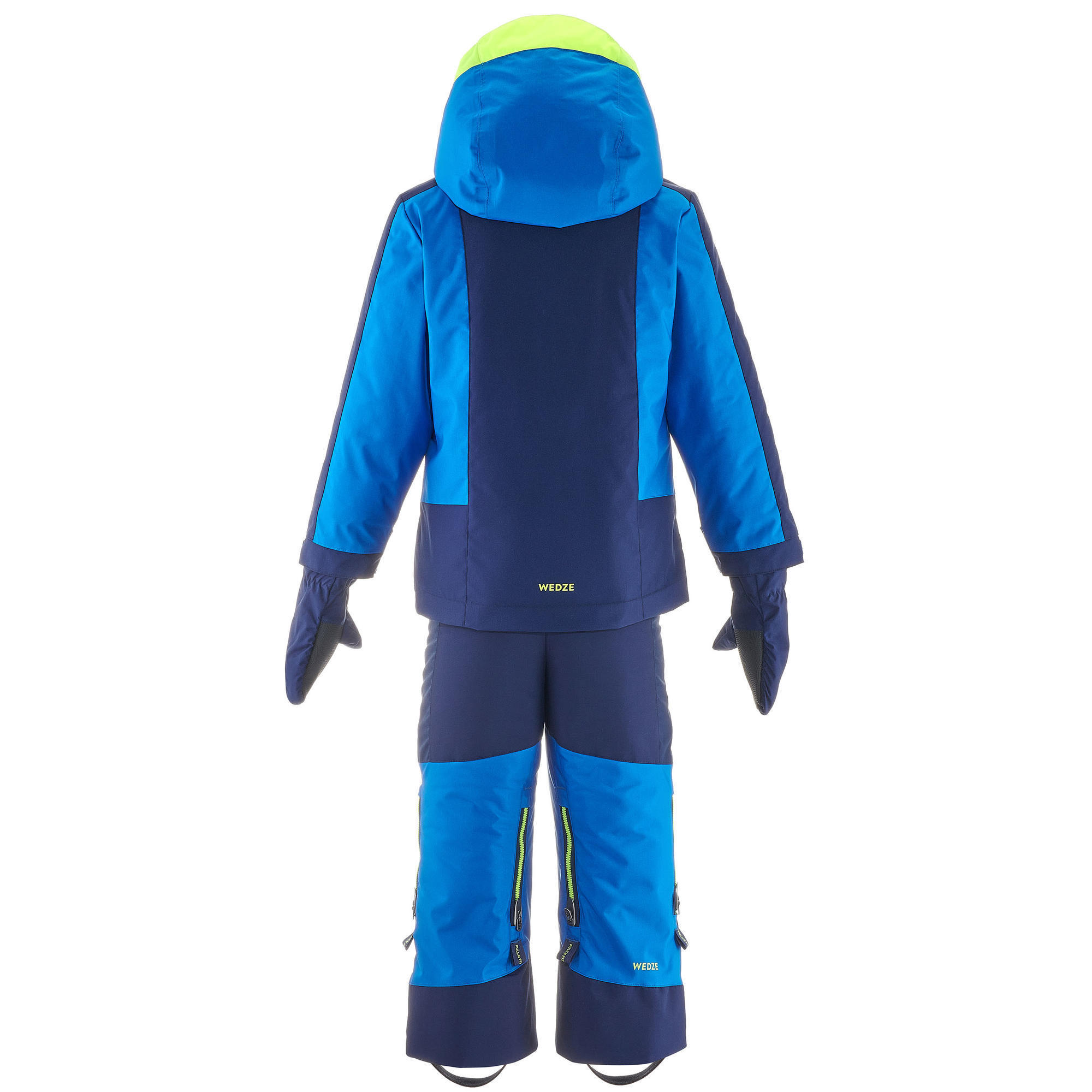 Warm and waterproof 580 children's ski combo - blue