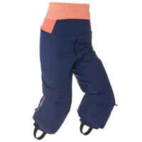 Kids’ Warm and Waterproof Ski Suit 580 - Blue and Pink