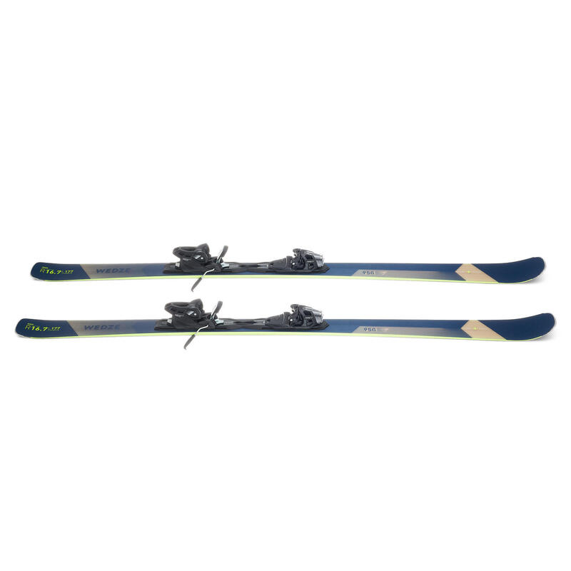 SKI ALPIN HOMME AVEC FIXATION - CROSS 950+ - BLEU