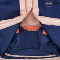 Kids’ Warm and Waterproof Ski Suit 580 - Blue and Pink