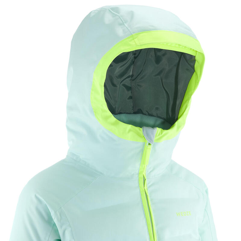 KIDS’ EXTRAWARM AND WATERPROOF PADDED SKI JACKET 580 WARM BLUE