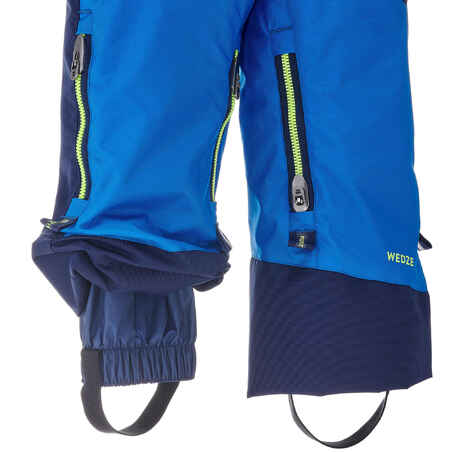 Kids’ Warm and Waterproof Ski Suit 580 - Blue