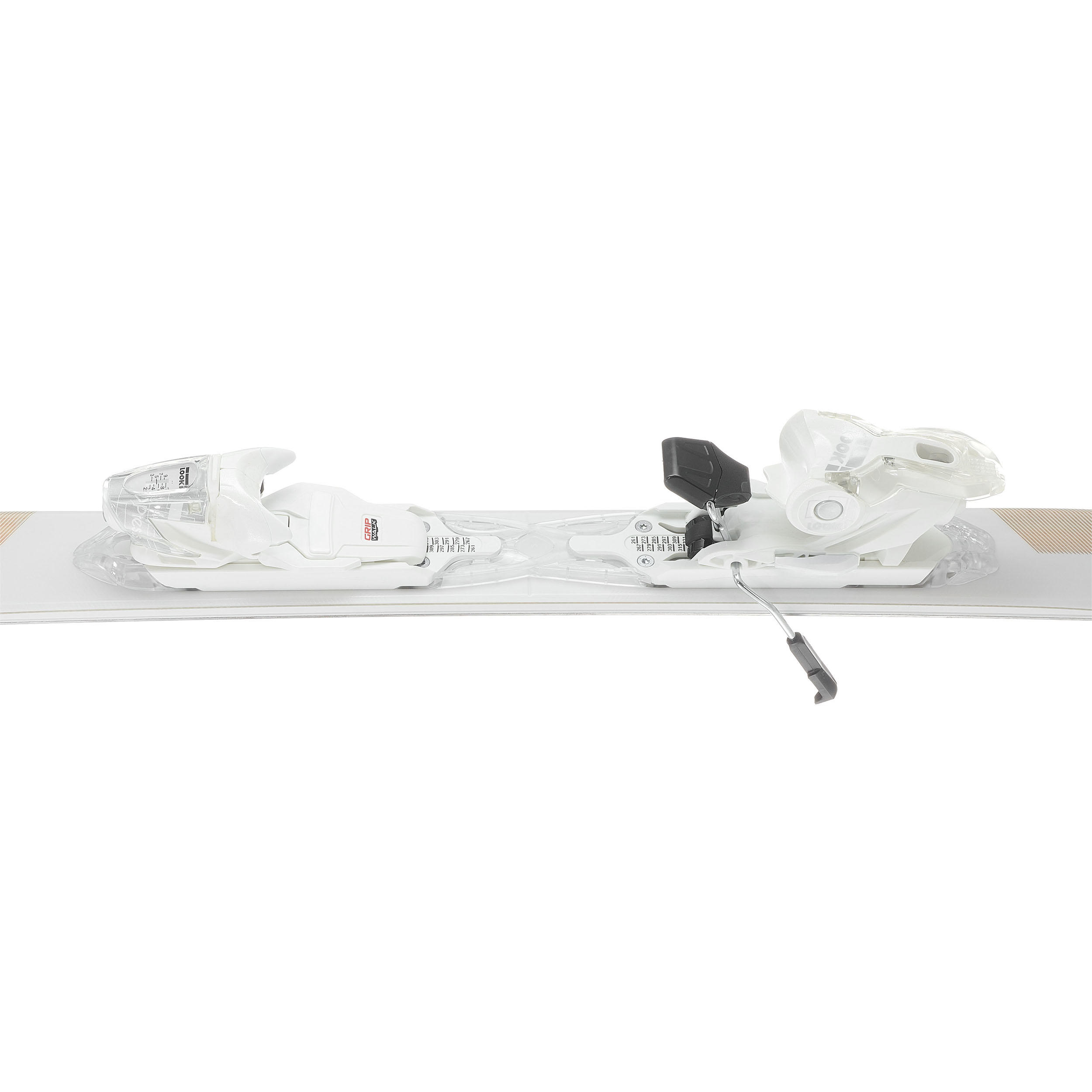 Skis alpins avec fixations femme – Cross 550+ blanc - WEDZE