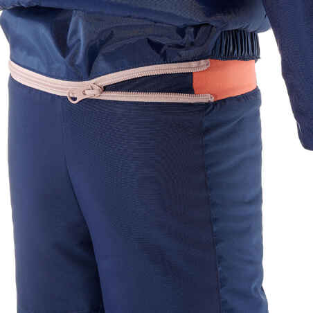 Kids’ Warm and Waterproof Ski Suit 580 - Blue and Pink