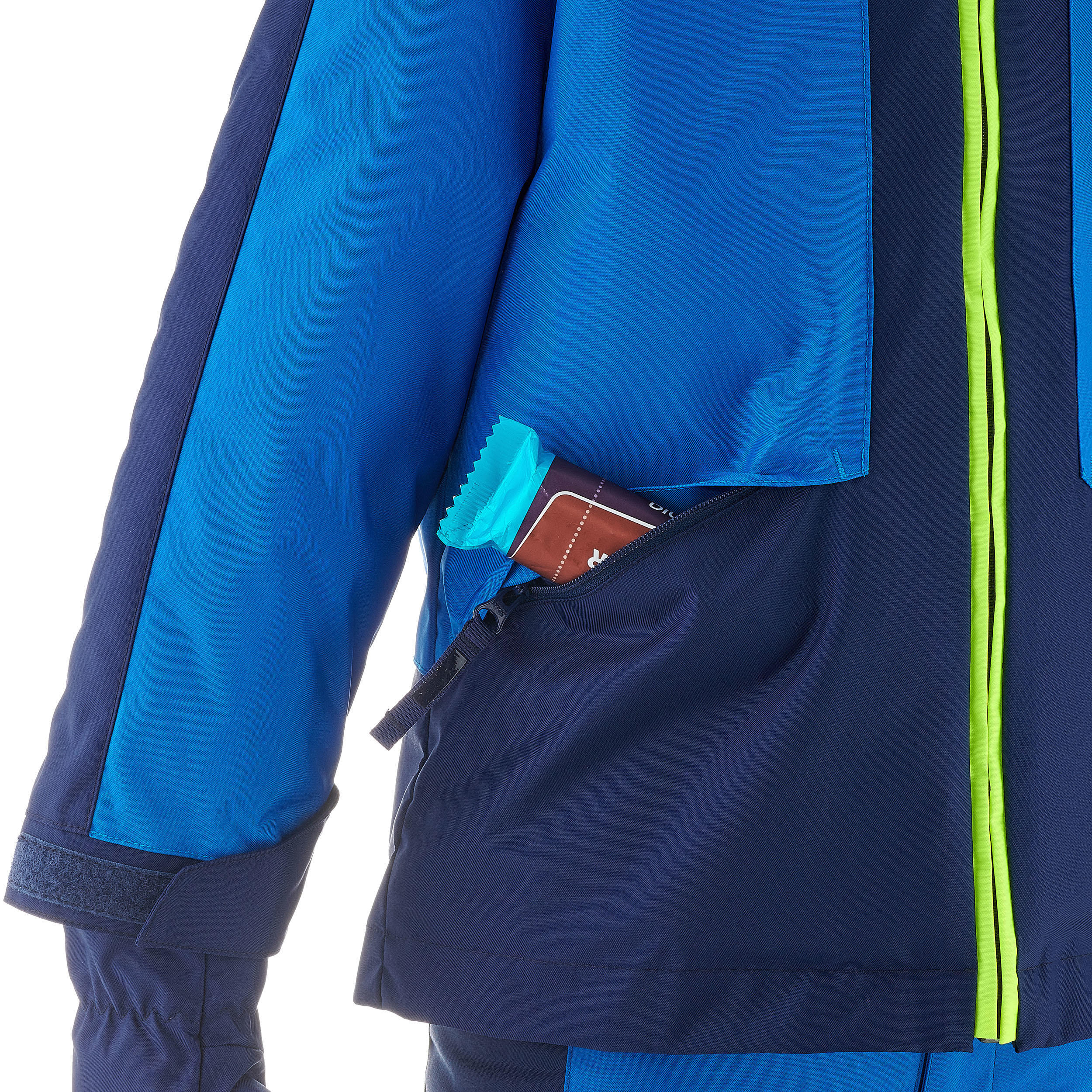 Kids’ Warm and Waterproof Ski Suit 580 - Blue 18/19