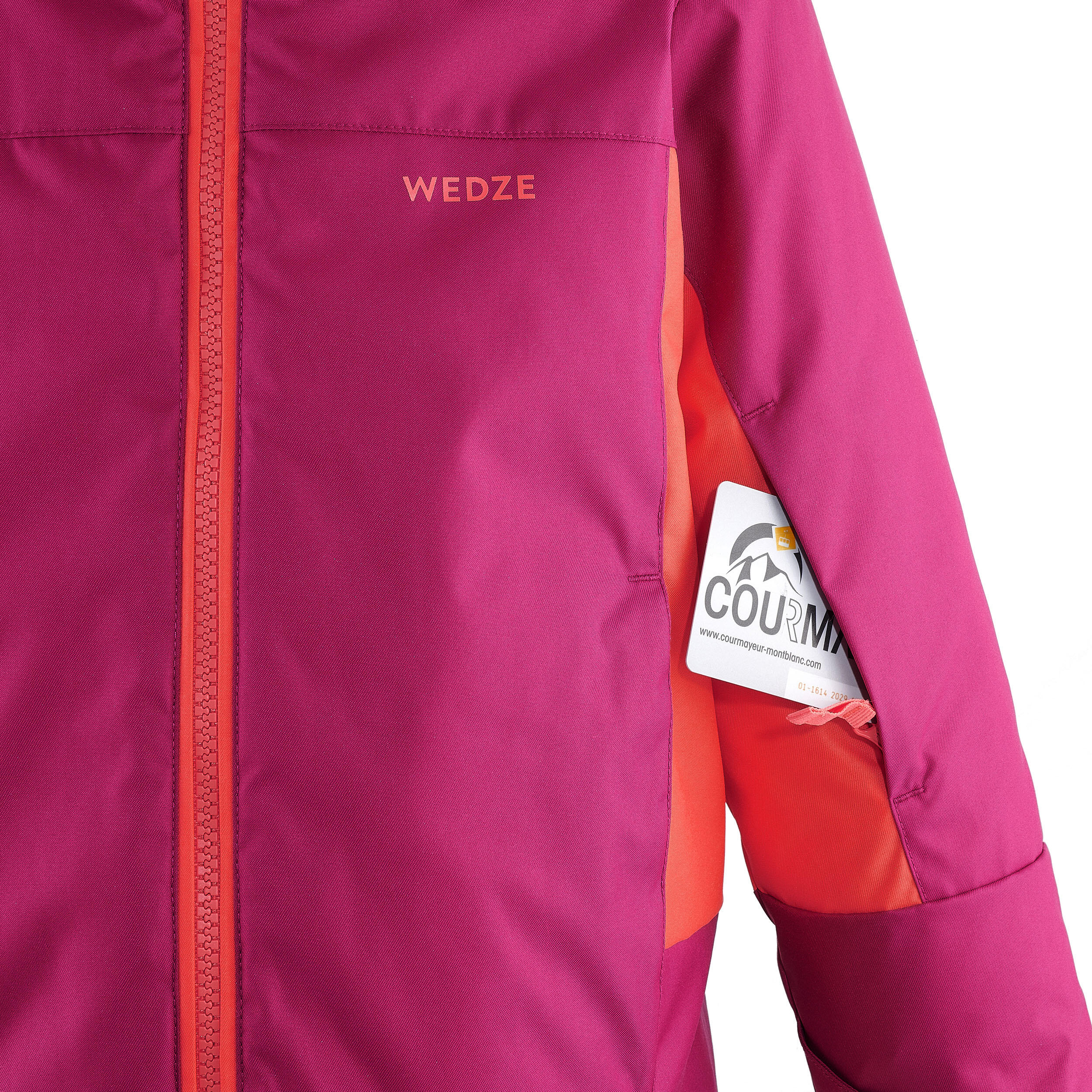 Children's Skiing Jacket Pull'n Fit - Purple/Coral 7/10