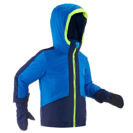Kids’ Warm and Waterproof Ski Suit 580 - Blue