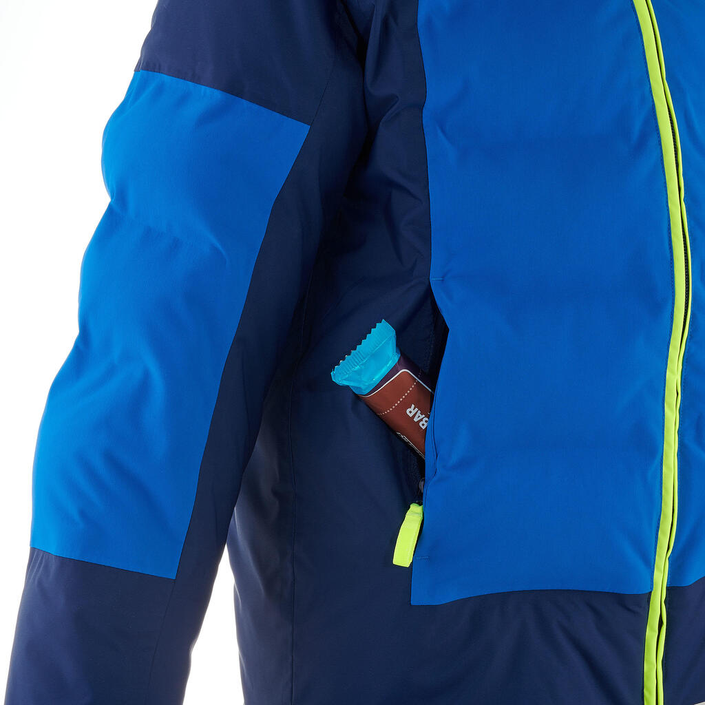 Skijacke Piste 580 warm Kinder blau 