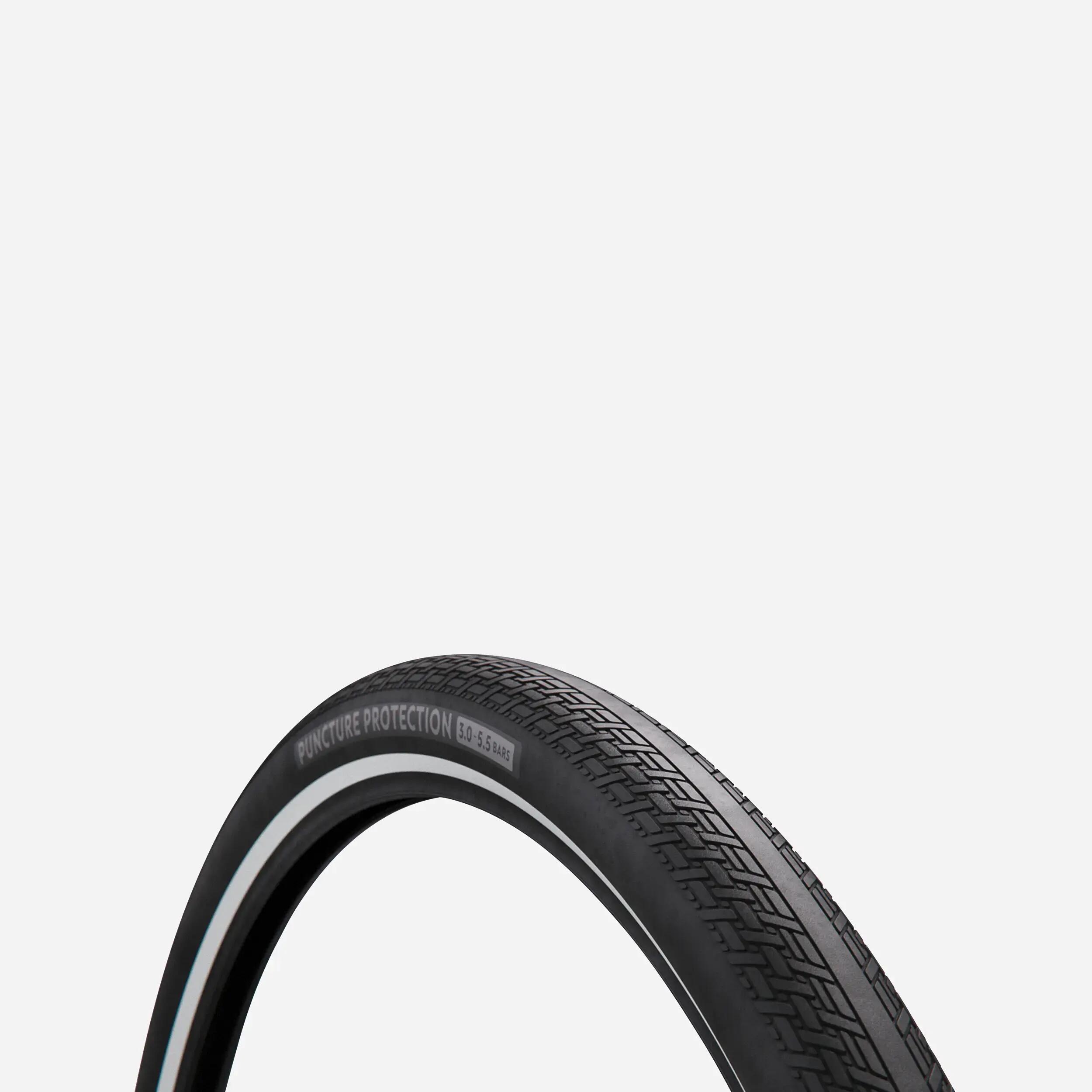 Pneus De Vélo PRO+ 26x1.75 Noir Avec Tubes Et Bandes De Jante - 6 Pneus Tout-terrain