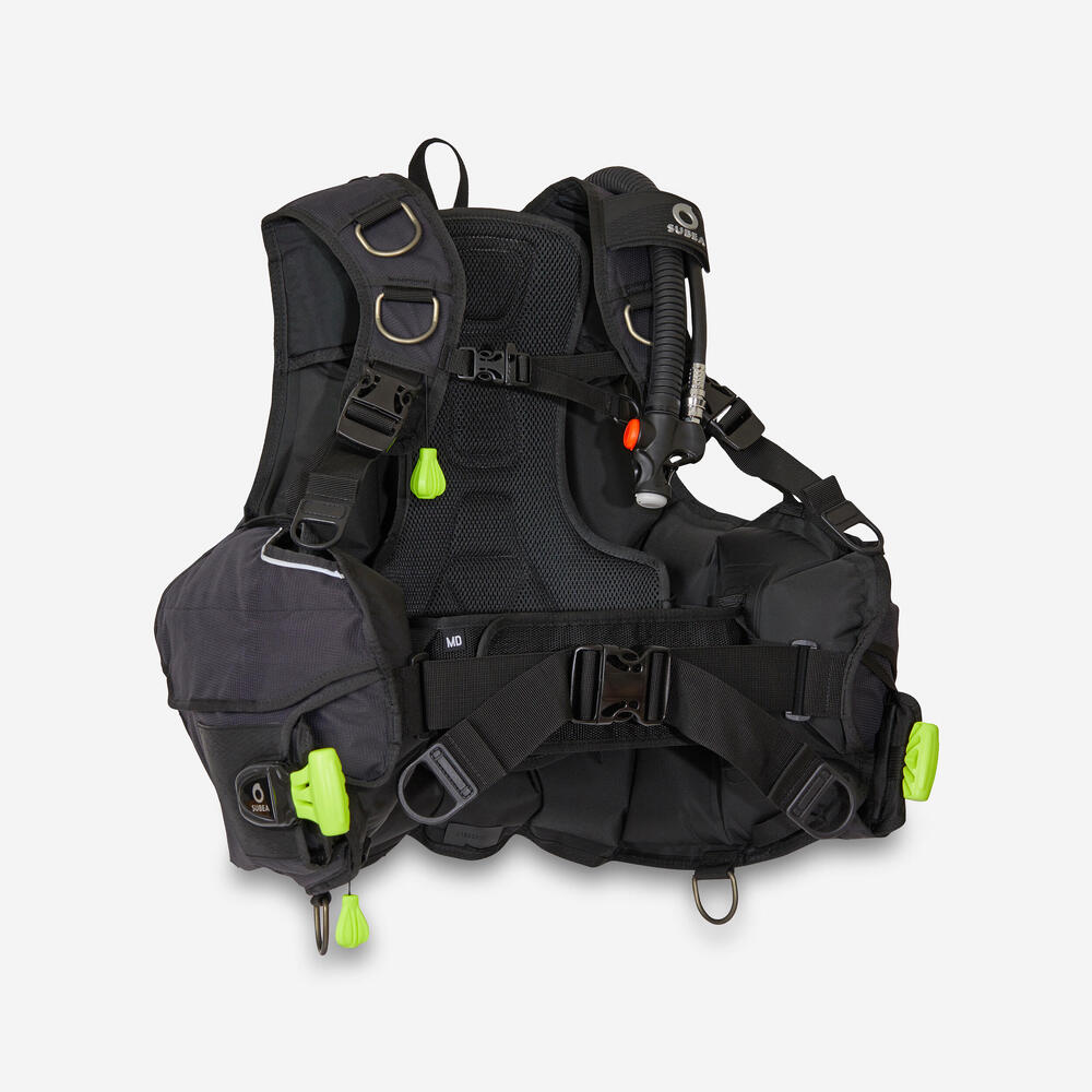 GILET STABILISATEUR DE PLONGÉE SOUS-MARINE ENVELOPPANT SCD 500 MODÈLE 2020