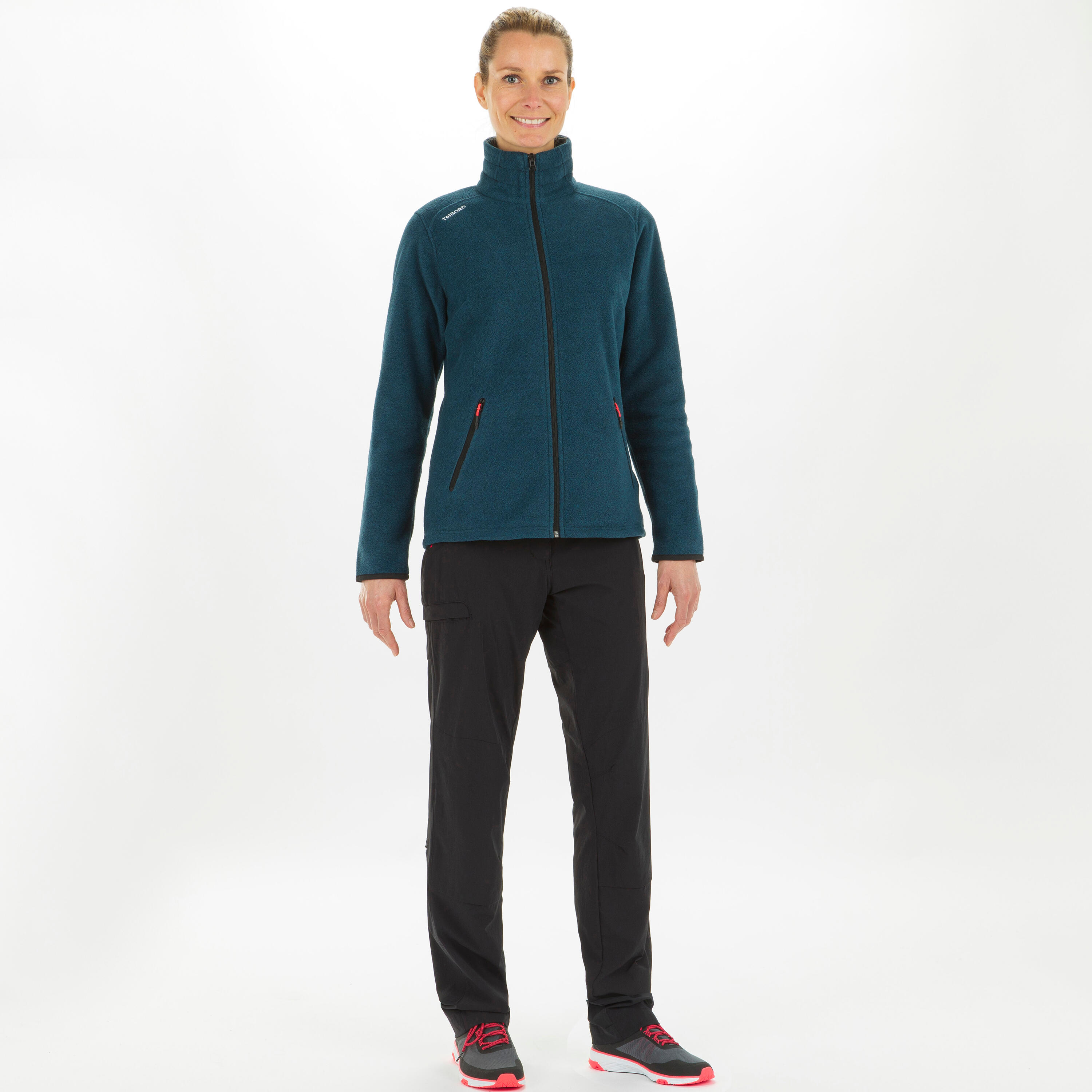 Women's Sailing Warm Fleece 100 - Petrol 2/10