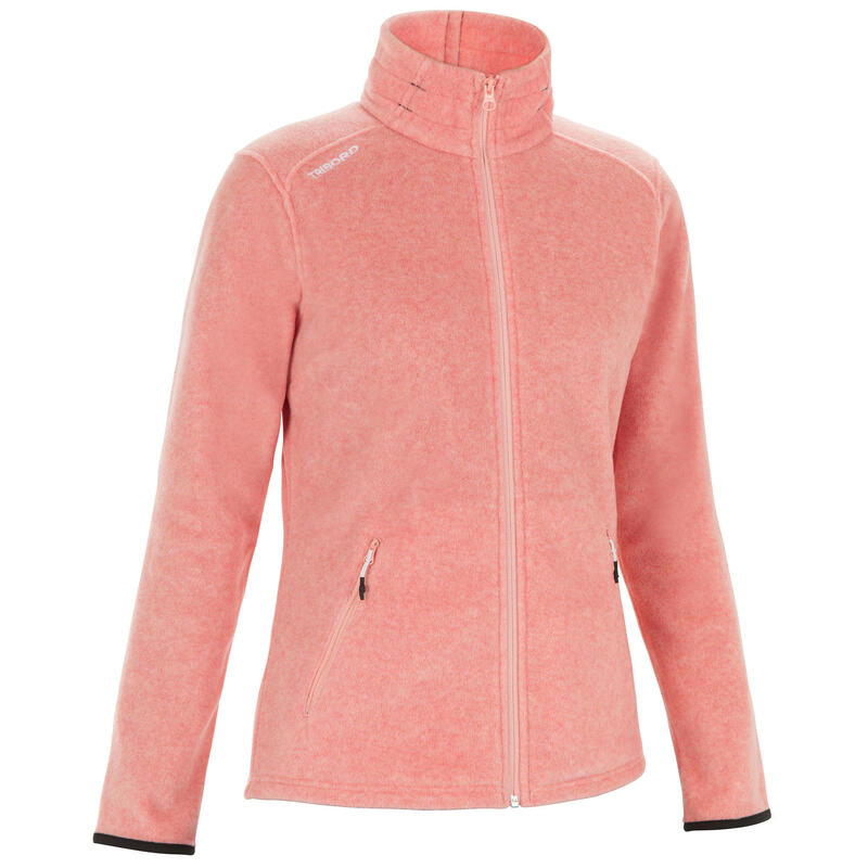 Women's Sailing Water Repellent Fleece Race 100 - Salmon Pink