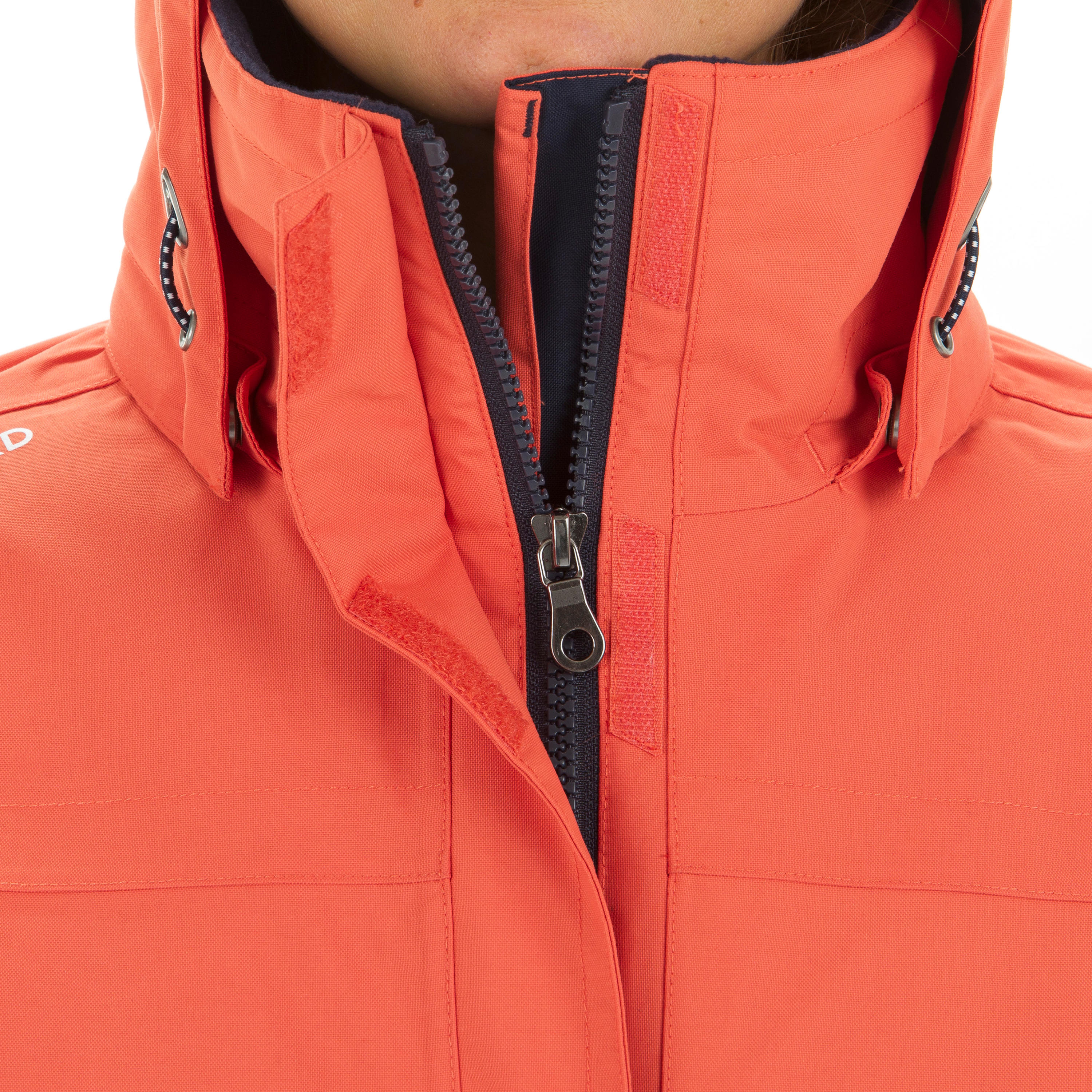Women's Warm Sailing Jacket 100 - Light Red 6/14