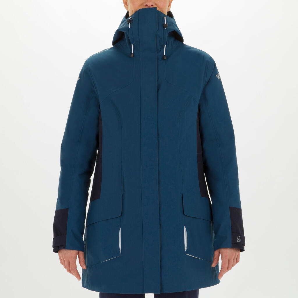 Women's Sailing Parka Jacket 500 - Blue