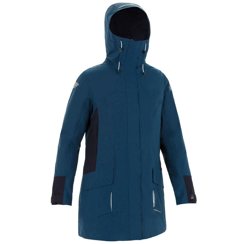 Veste parka bateau femme 500 Bleu