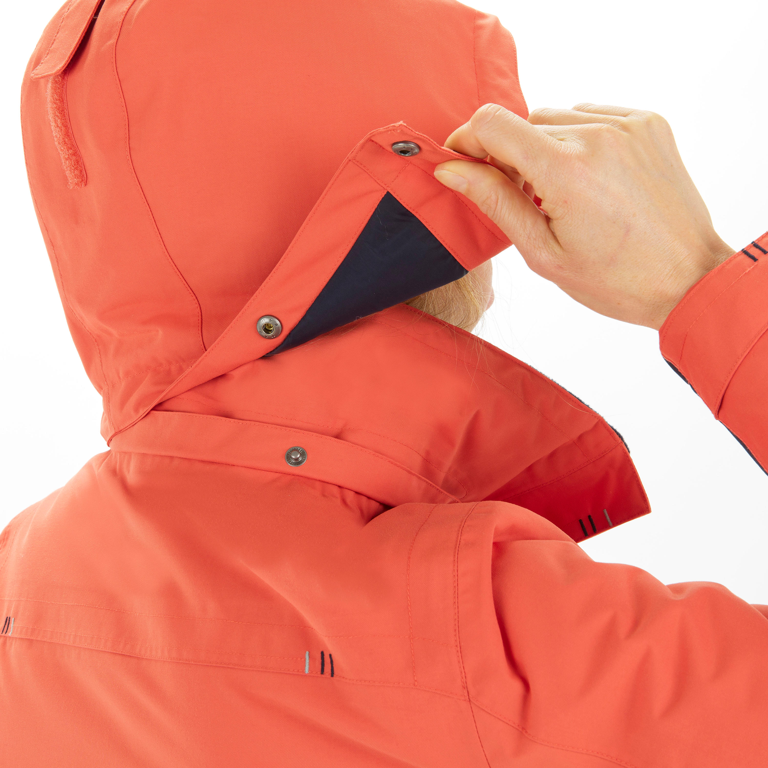Women's Warm Sailing Jacket 100 - Light Red 9/14