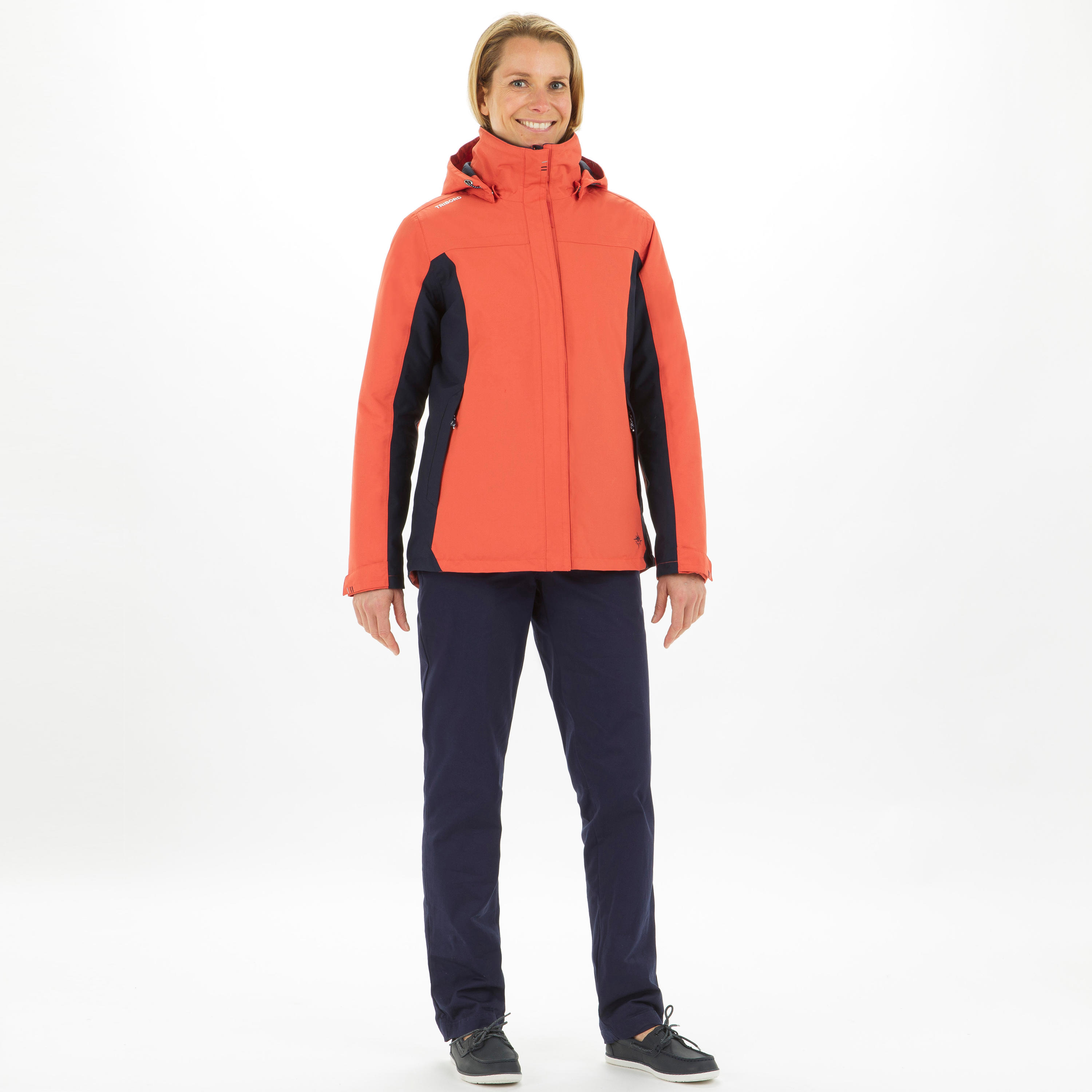 Women's Warm Sailing Jacket 100 - Light Red 2/14