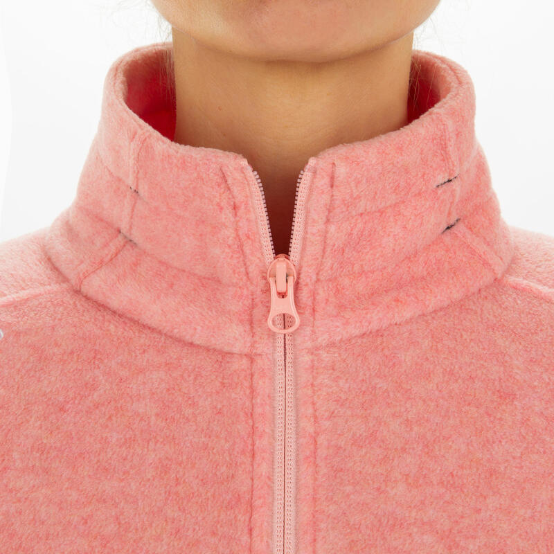 Women's Sailing Water Repellent Fleece Race 100 - Salmon Pink