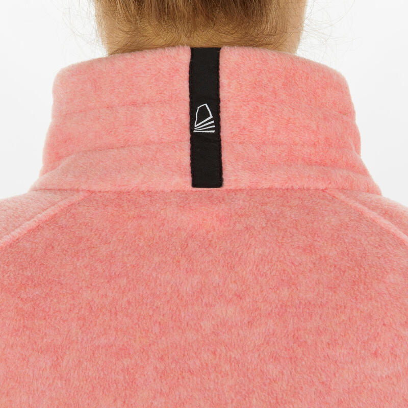 Women's Sailing Water Repellent Fleece Race 100 - Salmon Pink