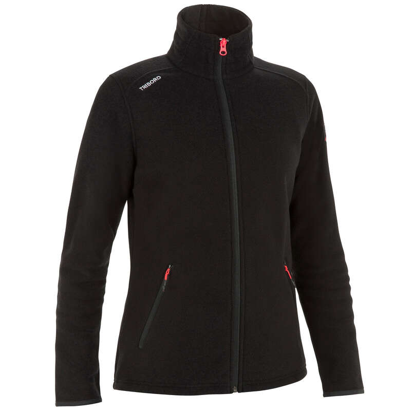 Regata # Polar e Softshell mulher - Polar Vela 100 Mulher Preto TRIBORD