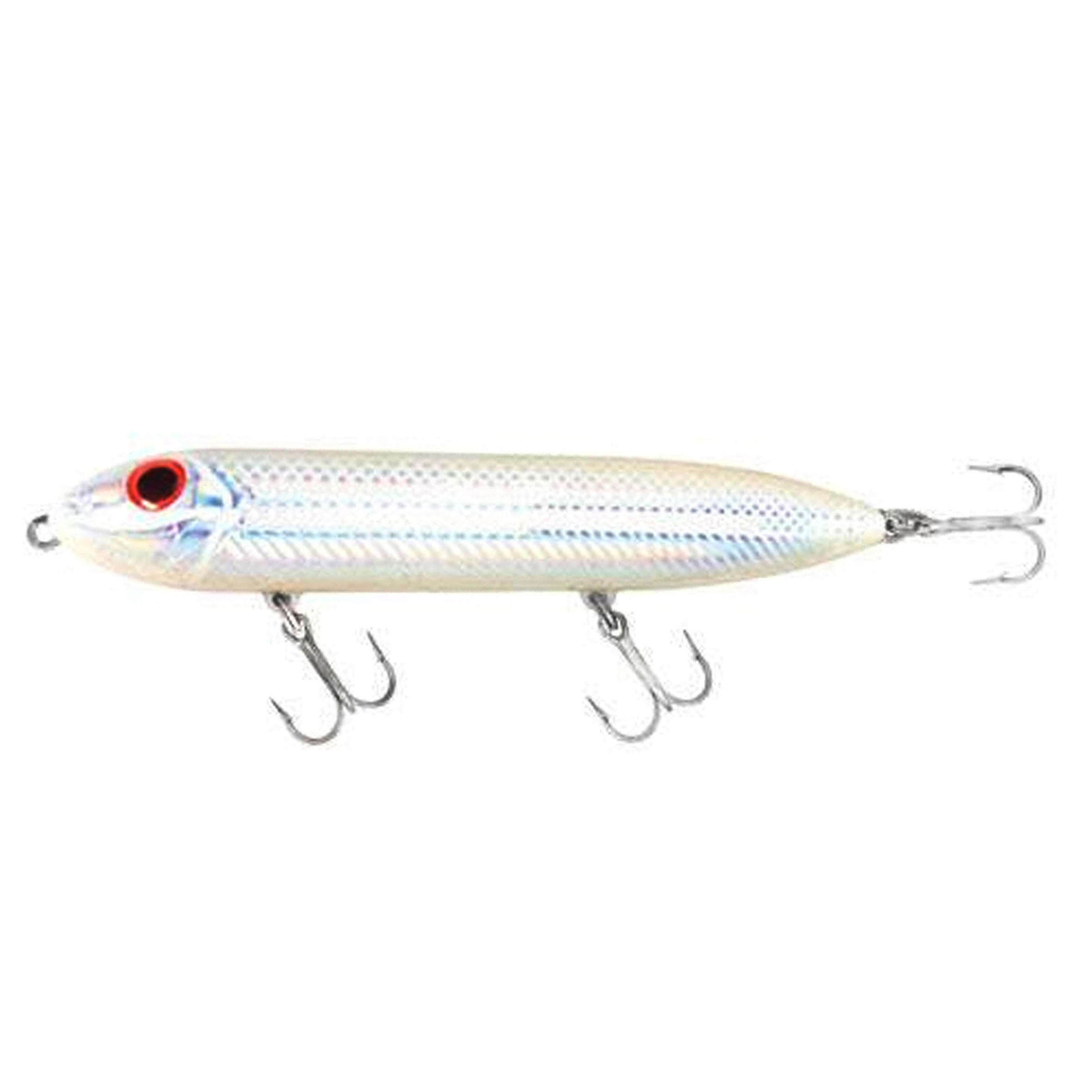 Vízfelszíni műcsali tengeri horgászathoz Mini Super Spook Jr, 14 g, törtfehér Flashmer akciós termékkép 1