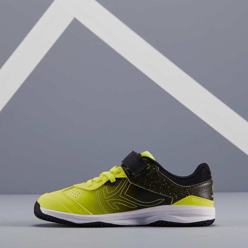Zapatillas tenis Niños Artengo TS160 amarillo negro