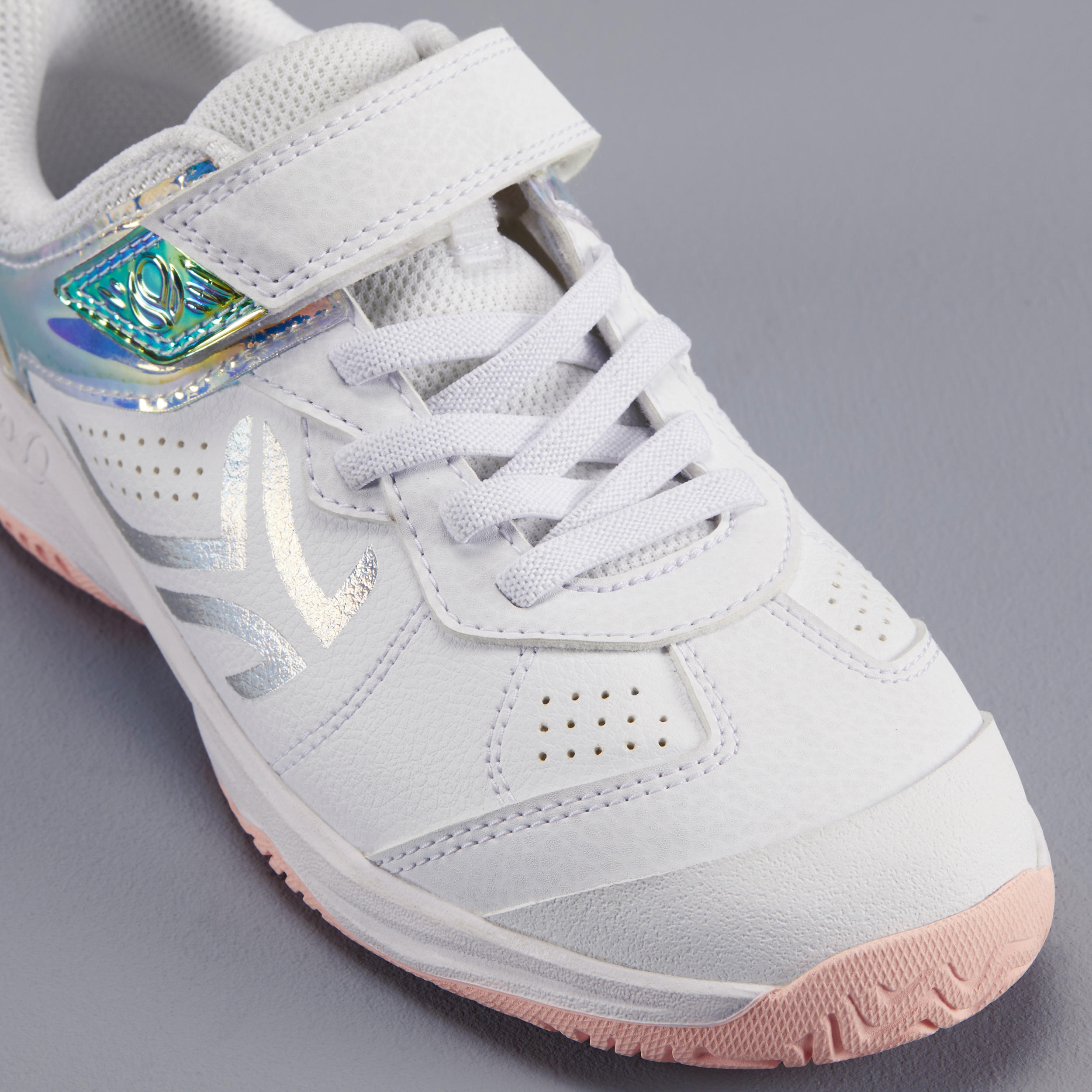 Kids' Tennis Shoes - TS 160 White - DECATHLON