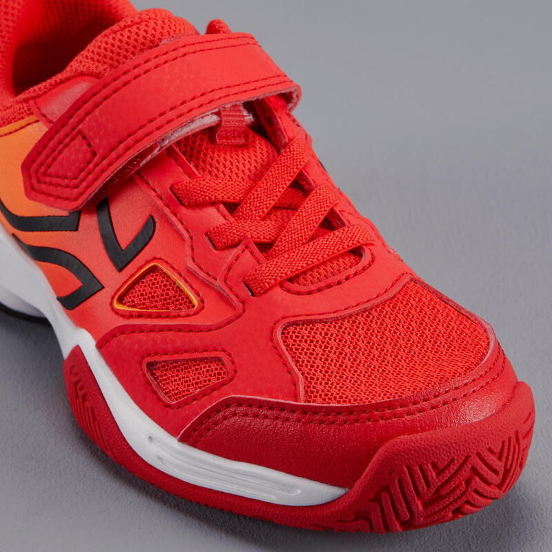 CHAUSSURES ENFANT TENNIS ARTENGO TS560 KD ORANGE RED