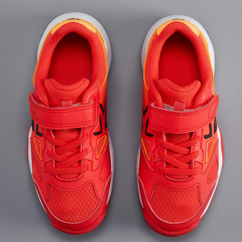 รองเท้าเทนนิสสำหรับเด็กรุ่น TS560 KD (สีส้ม/แดง)
