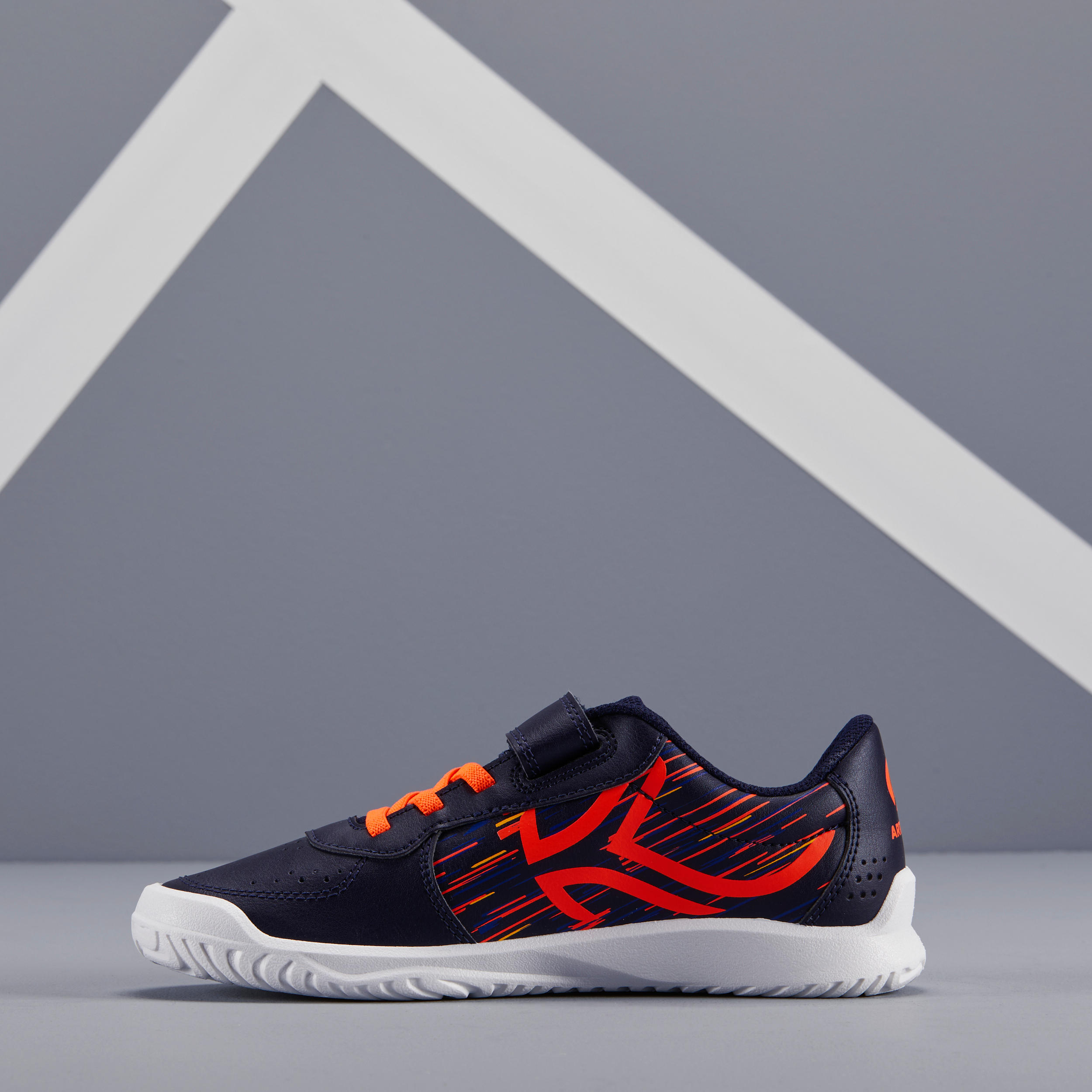 Kids’ Tennis Shoes - TS 130 Blue/Orange - DECATHLON