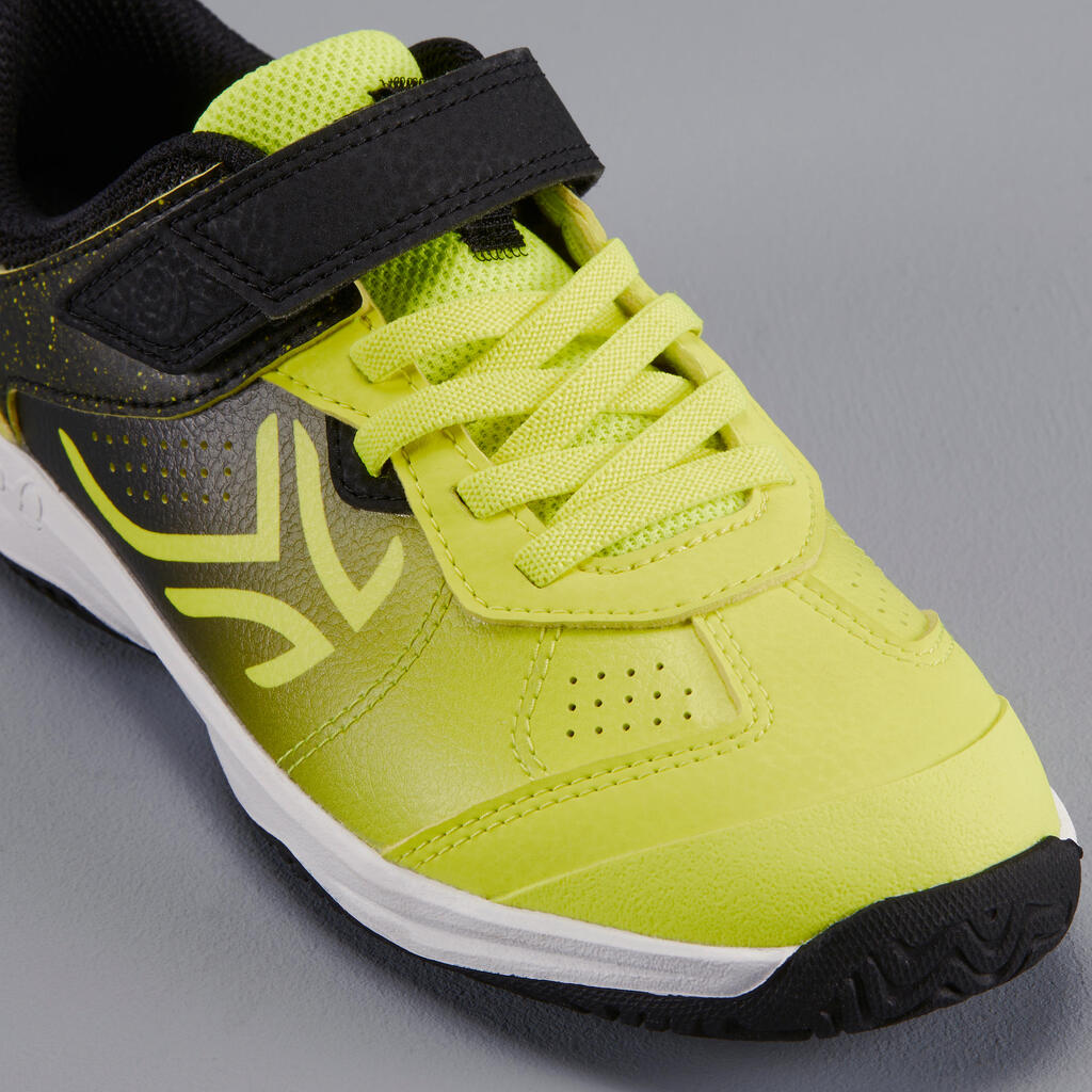 Detská tenisová obuv TS160 čierno-žltá