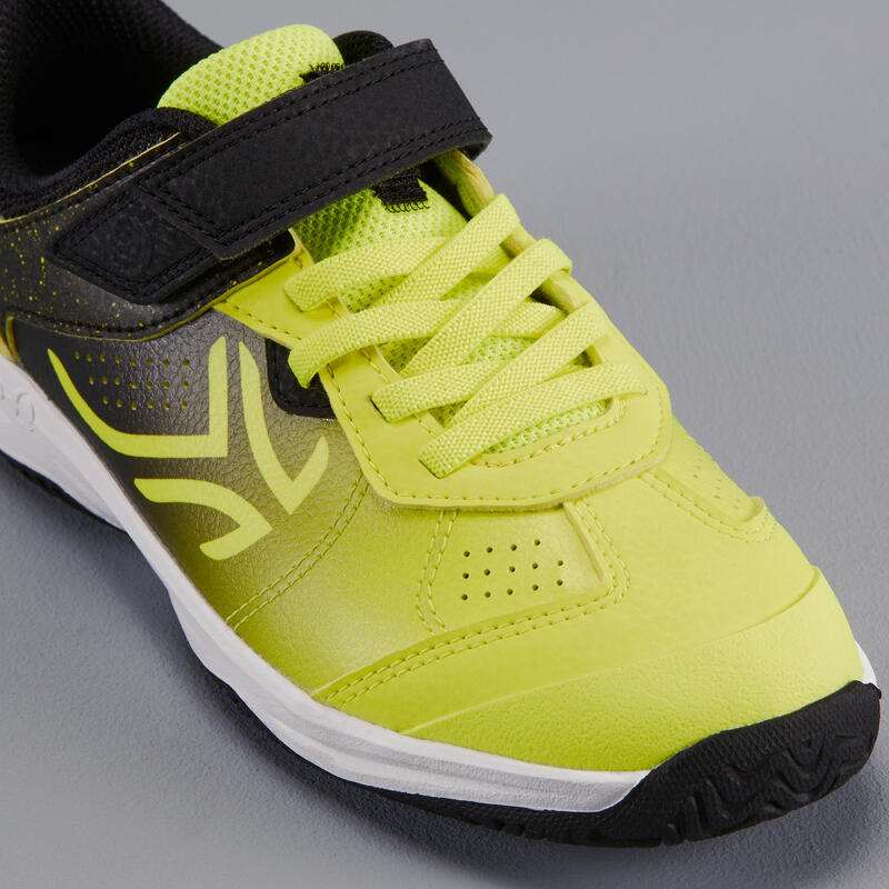 CHAUSSURES ENFANT TENNIS ARTENGO TS160 BLACK YELLOW