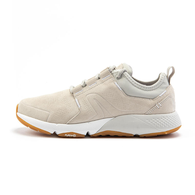 Freizeitschuhe City Walking Actiwalk Comfort Leder Damen beige