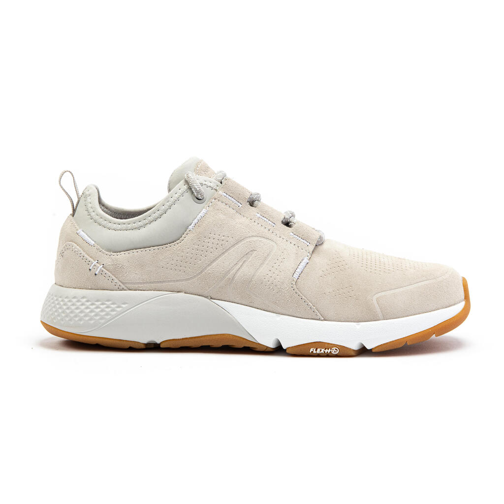 Freizeitschuhe City Walking Actiwalk Comfort Leder Damen beige