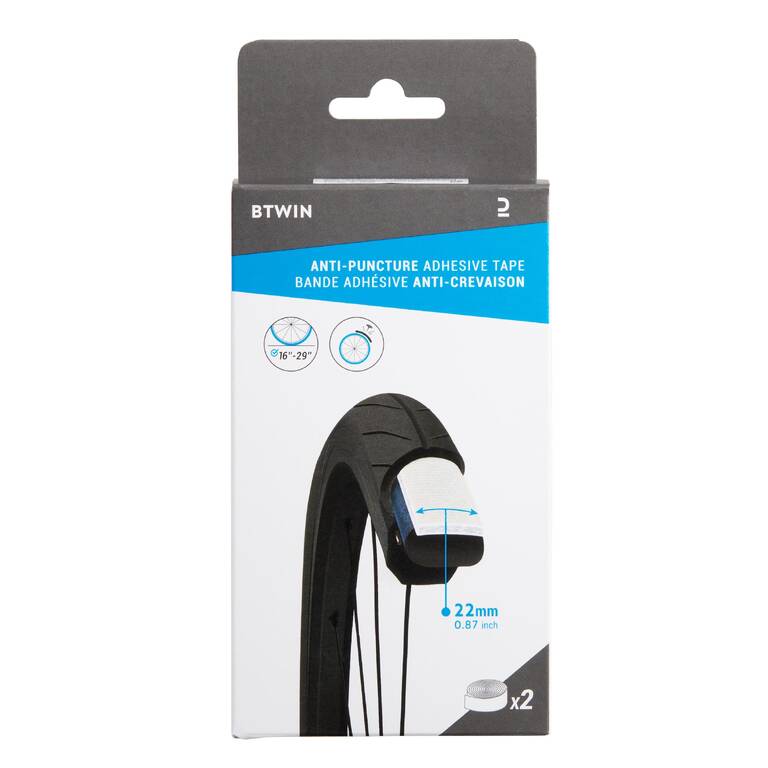 AntiPuncture Strips for 600 to 700 Road Bike Tyre TwinPack Decathlon